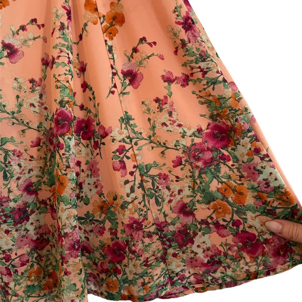 Forever 21 Floral Full Midi Skirt - Picture 3 of 7